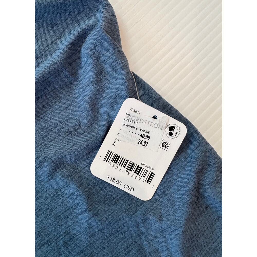 Free People Movement Sport Mode Muscle Tank Large Blue NWT Athleisure Oversized - Picture 6 of 16